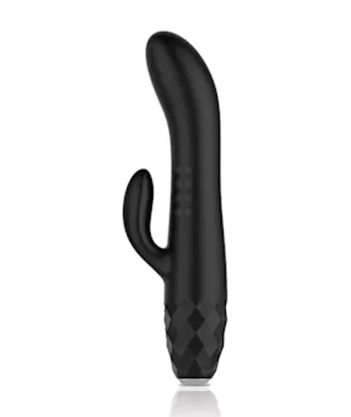Diamonds - The Duchess Rotating Beaded Rabbit Vibe (Black) — image 6 of 9