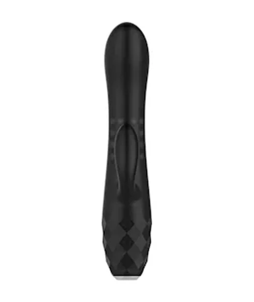 Diamonds - The Duchess Rotating Beaded Rabbit Vibe (Black) — image 8 of 9