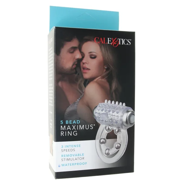 Maximus Enhancement Ring 5 Stroker Beads - Clear