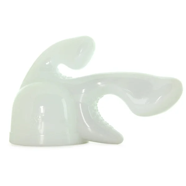 Tri-Gasm Triple Pleasure Wand Attachment by Wand Essentials - White
