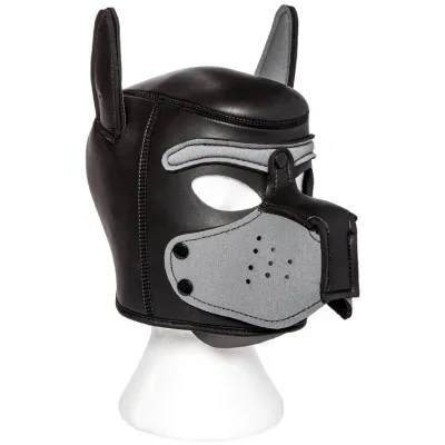 Bondara Lap Dog Black Grey Neoprene Puppy Hood