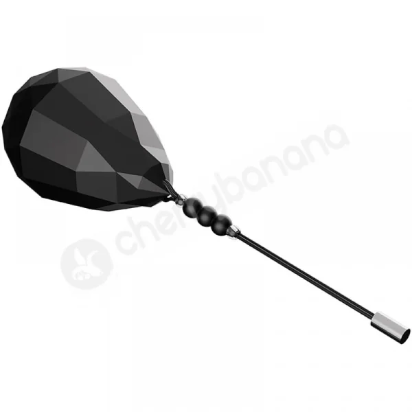 Evolved Spinning O Black Vibrating Egg With Spinning Clitoral Brush Inside