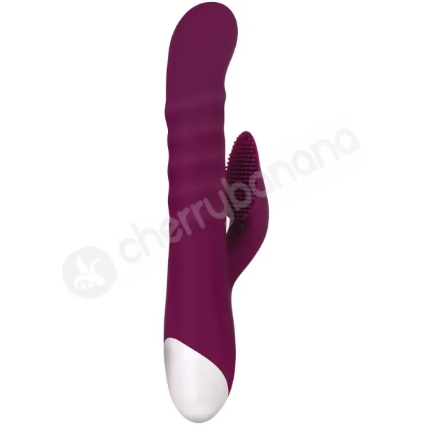 Evolved Lovely Lucy Thrusting & Twirling Vibrator With Clit Stimulator