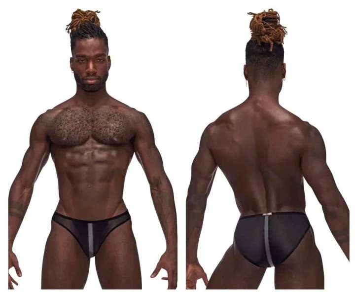 Landing Strip Bikini Brief - Medium - Black