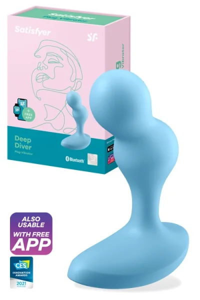 Satisfyer Deep Diver Vibrating Butt Plug with App Control
