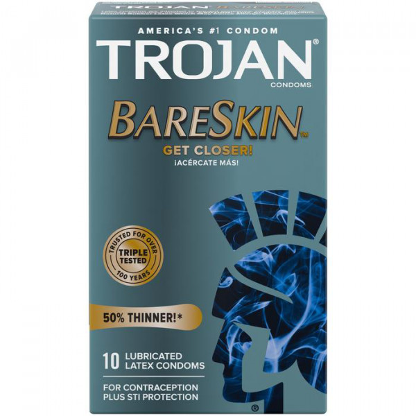 Trojan BareSkin Premium Lubricated Condoms - 3 Pack & 10 Pack Available!