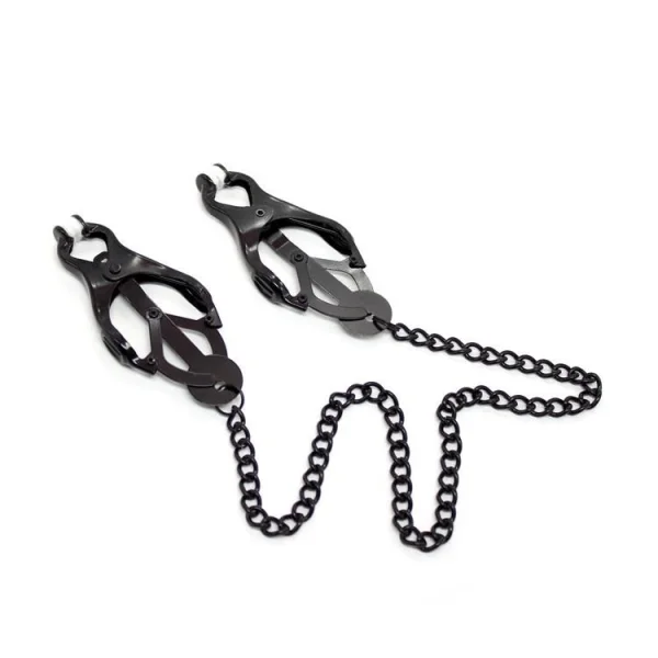 Chained Metal Clover Nipple Clamps