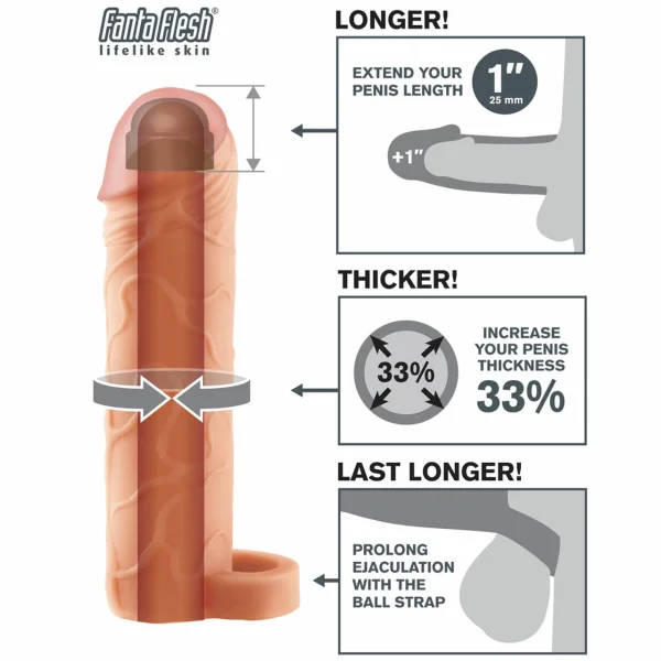 Fantasy Extension 1-Inch Extension With Ball Strap