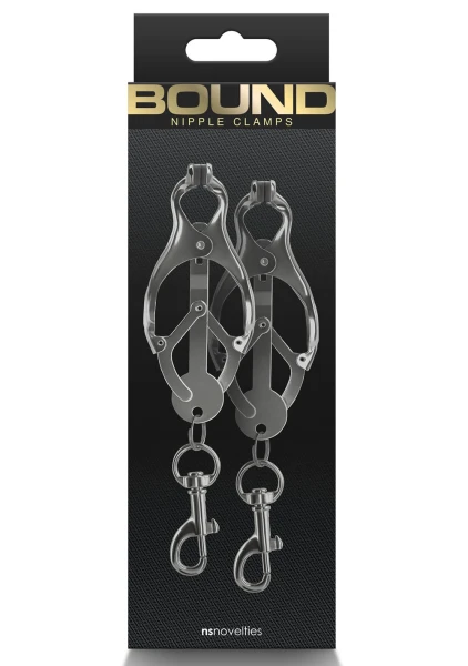 Bound C3 Butterfly Nipple Clamps By NS Novelties - Gunmetal