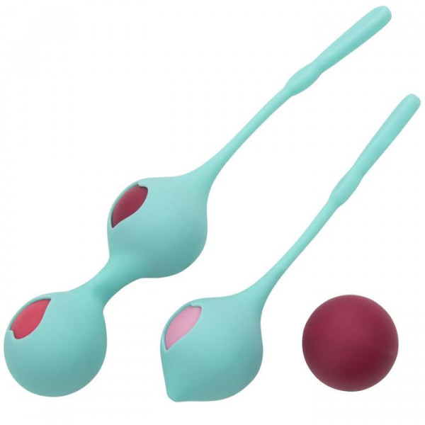 Combination Duo Tone Kegel Ball and Pleasure Ball Exerciser Set