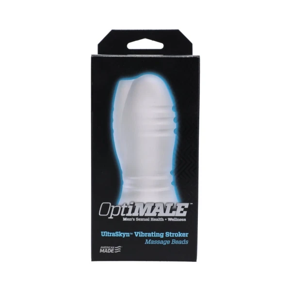 Optimale Vibrating Stroker - Massage Beads - Frost