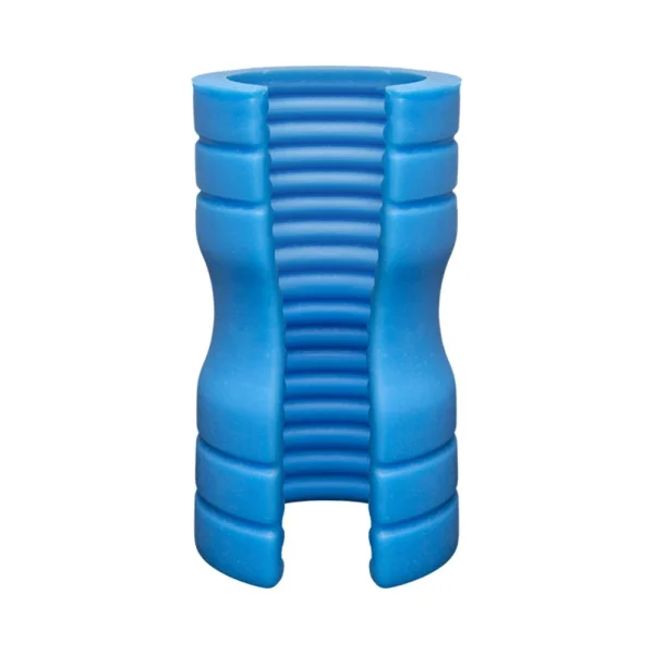 Optimale Truskyn Silicone Stroker Ribbed Blue