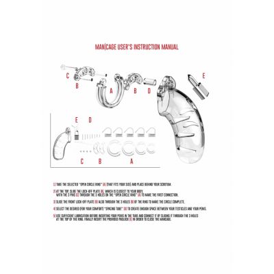 Model 05 Chastity 5 5 Cock Cage Transparent