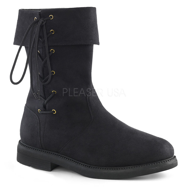1 inches Stacked Heel Men\'s Mid-Calf Boot, Lace-Up Side — image 5 of 8