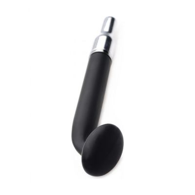 Extreme Twilight Shroom E Stim Round Silicone Attachment Black Estim Penis