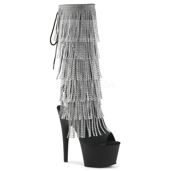 7 inches Lace-Up Stretch PF Knee Boot, Side Zip — image 9 of 12