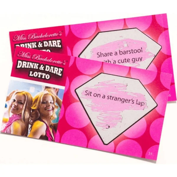 Miss Bachelorettes Drink and Dare Lotto Game