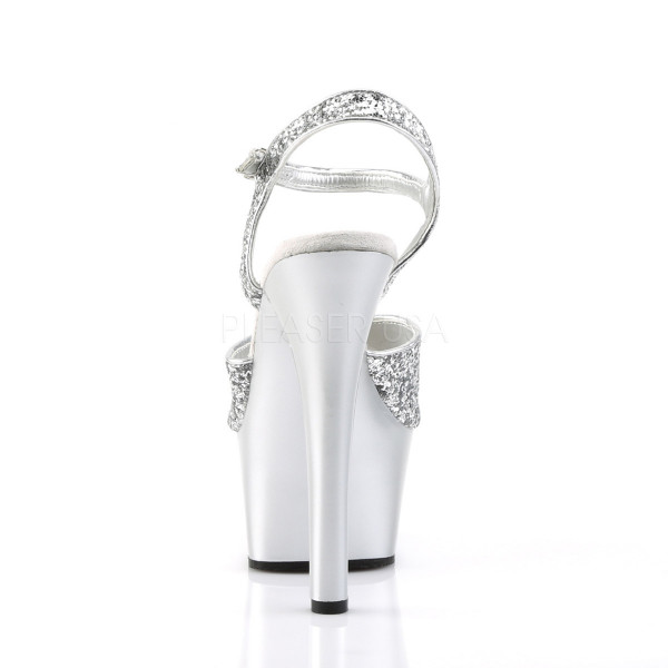 6 inches Heel, 2 1/4 inches PF Vegan Friendly Ankle Strap Sandal — image 4 of 25