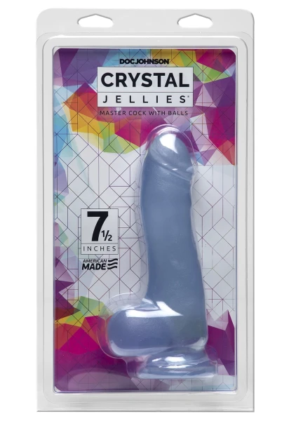Crystal Jellies 7.5 inch Master Cock with Balls