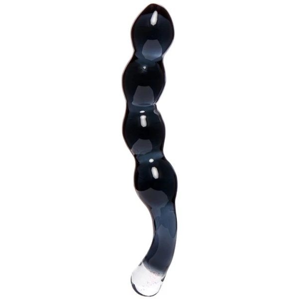 Glacier Glass Magic Touch Beaded Dildo – 8 Inch