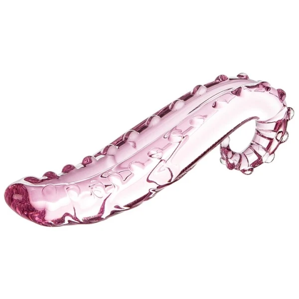 Glacier Glass Pink Tentacle Dildo - 6 Inch — image 5 of 6