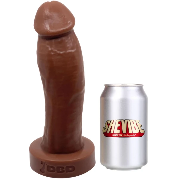 BIG Daddy Duncan XXL 10" Platinum Silicone Realistic Dildo By Dee's Big Daddies - Chocolate
