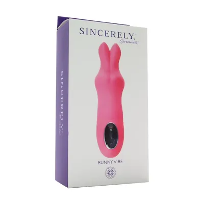 Sincerely Bunny Vibrator Pink 6 Inch