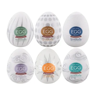 Tenga Easy Beat Egg Hard Boiled 6 Pack Strokers