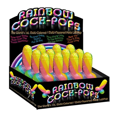 Rainbow Cock Pops 12 DP