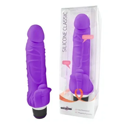 Silicone Classic Viking Vibrator Purple