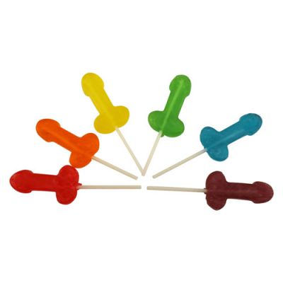 Rainbow dick suckers 6 pack