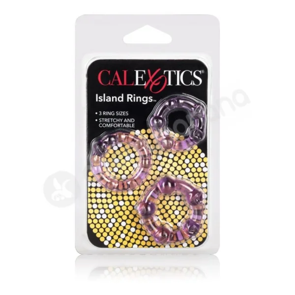 Island Rings Purple Cock Rings