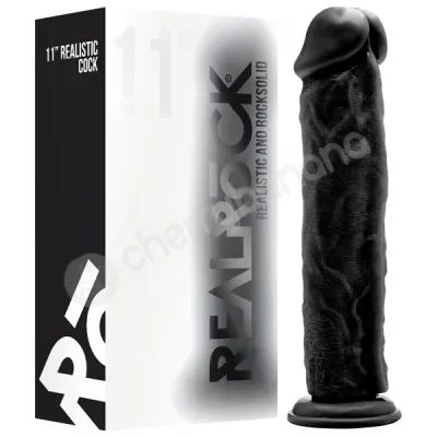 Realrock 11 Black Realistic Cock