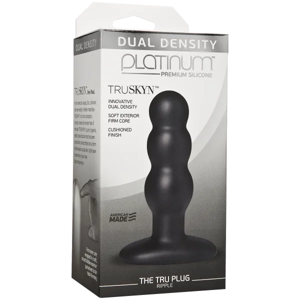 Platinum Truskyn Tru Plug Ripple Black
