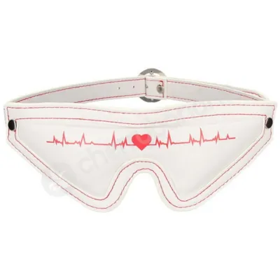 Ouch Nurse Theme White Adjustable Eye Mask