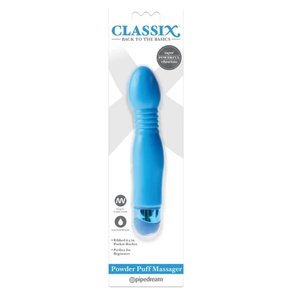 Pipedream Products Classix Powder Puff Massager Blue