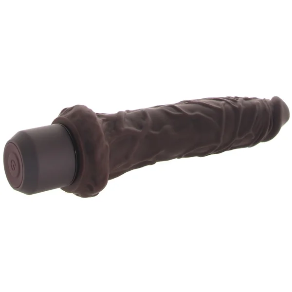 Dr. Skin Silicone Dr. Richard Waterproof Vibrating 9" Dildo By Blush - Chocolate