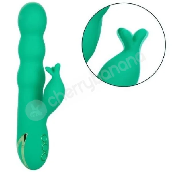 California Dreaming Sonoma Satisfier Thrusting G-Spot Shaft Vibrator With Triple Flickering Clit Stimulator