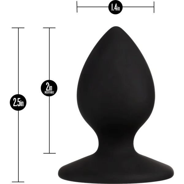 Temptasia Slave Plug Silicone Anal Plug By Blush - Black