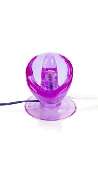 Vibrating Turbo Suction Tongue Stimulator Purple