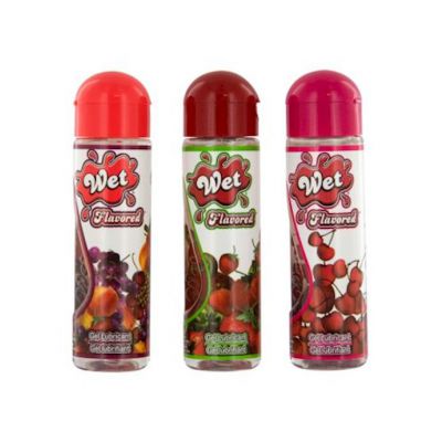 Wet Flavored Kiwi Strawberry Gel Lubricant 3 5 Oz Bottle 103ml