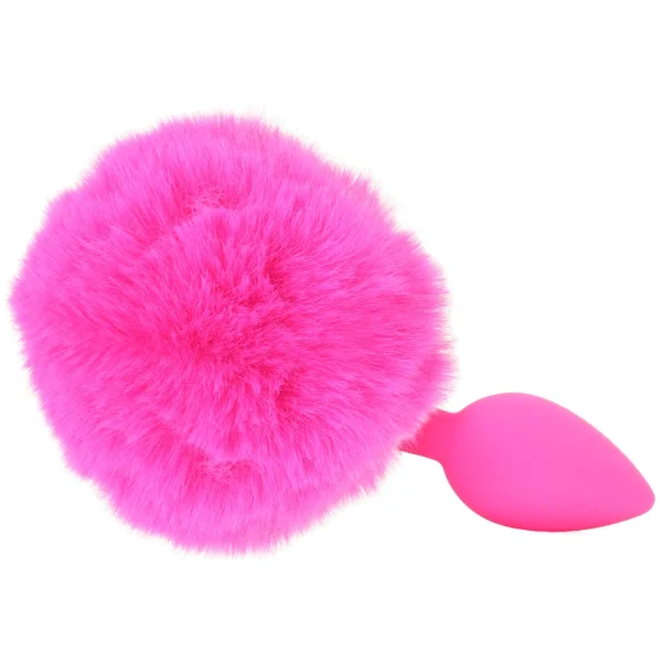 Neon Bunny Tail - Pink