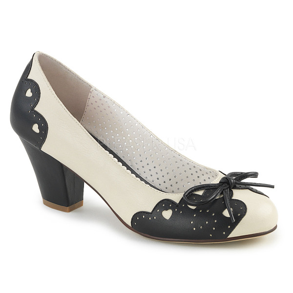 2 1/2 inches Cuben Heel Pump W/ Bow at Toe — image 9 of 12