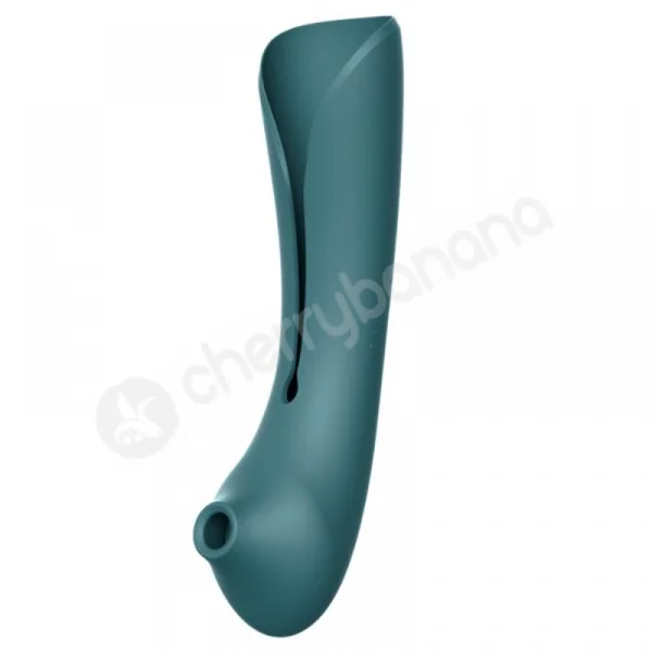 Zalo Queen Jewel Green G-spot Pulse Wave Vibrator with Suction Sleeve