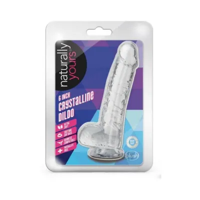 Naturally Yours Crystalline Dildo 6 In Diamond
