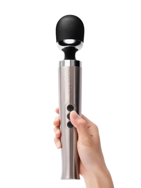 Le Wand Die Cast Rechargeable Vibrating Body Massager - Silver