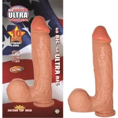 All American Ultra Whoppers 10 in Straight Dong Flesh