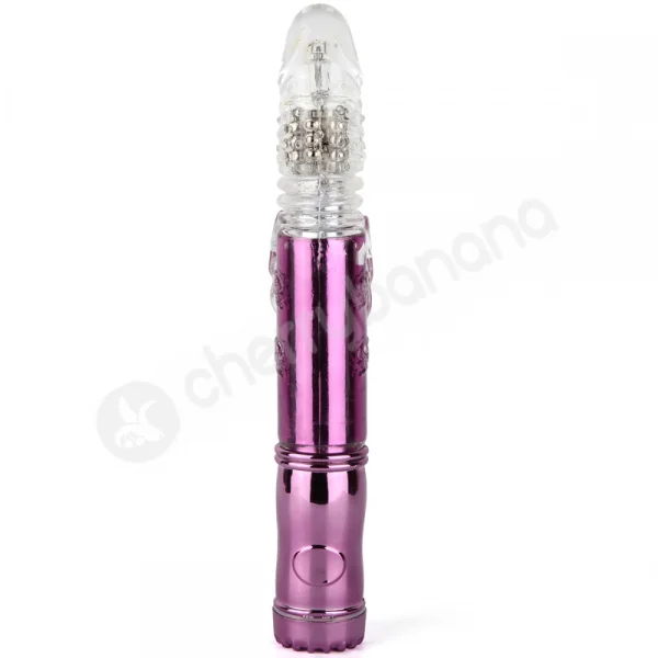 Cherry Banana Butterfly Lover Thrusting 42 Function Purple Vibrator