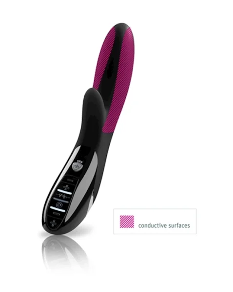 Daring Danny E-stim Vibrator - Black — image 3 of 14