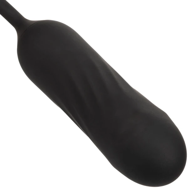 French Kiss Elite Lover Rotating Bullet Vibe & Flickering Tongue Clitoral Stimulator By CalExotics - Black